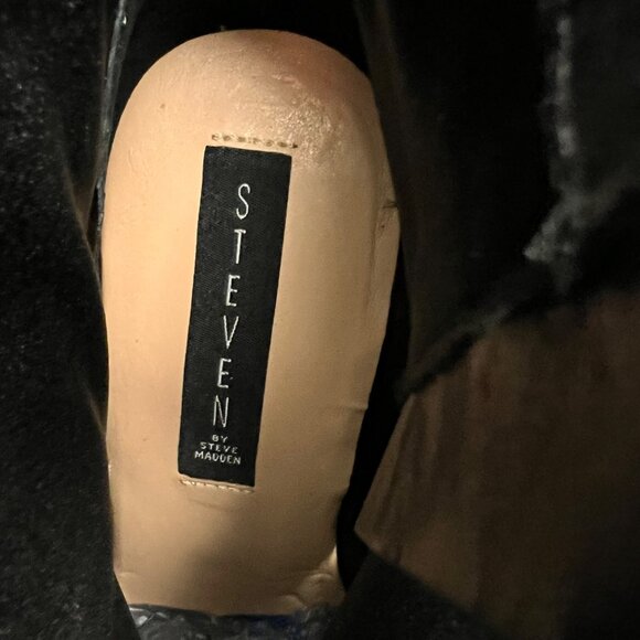 Steven Steve Madden Womens Jenn Pointed Toe Ankle Booties Black Leather size 9.5 - Picture 12 of 16